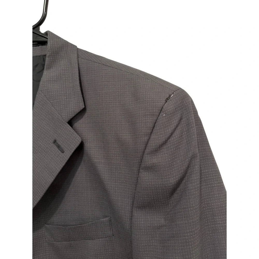 Polo University Ralph Lauren Mens 42S 3 Button Wool Blazer Gray Sport Coat FLAW